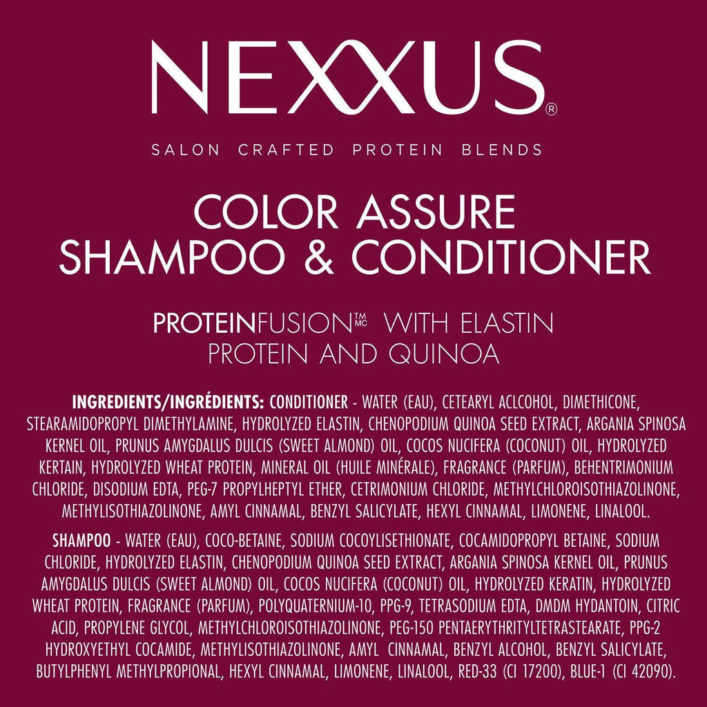 Nexxus Color Assure Shampoo and Conditioner 32Oz 2 Pk *Color Treated Hair