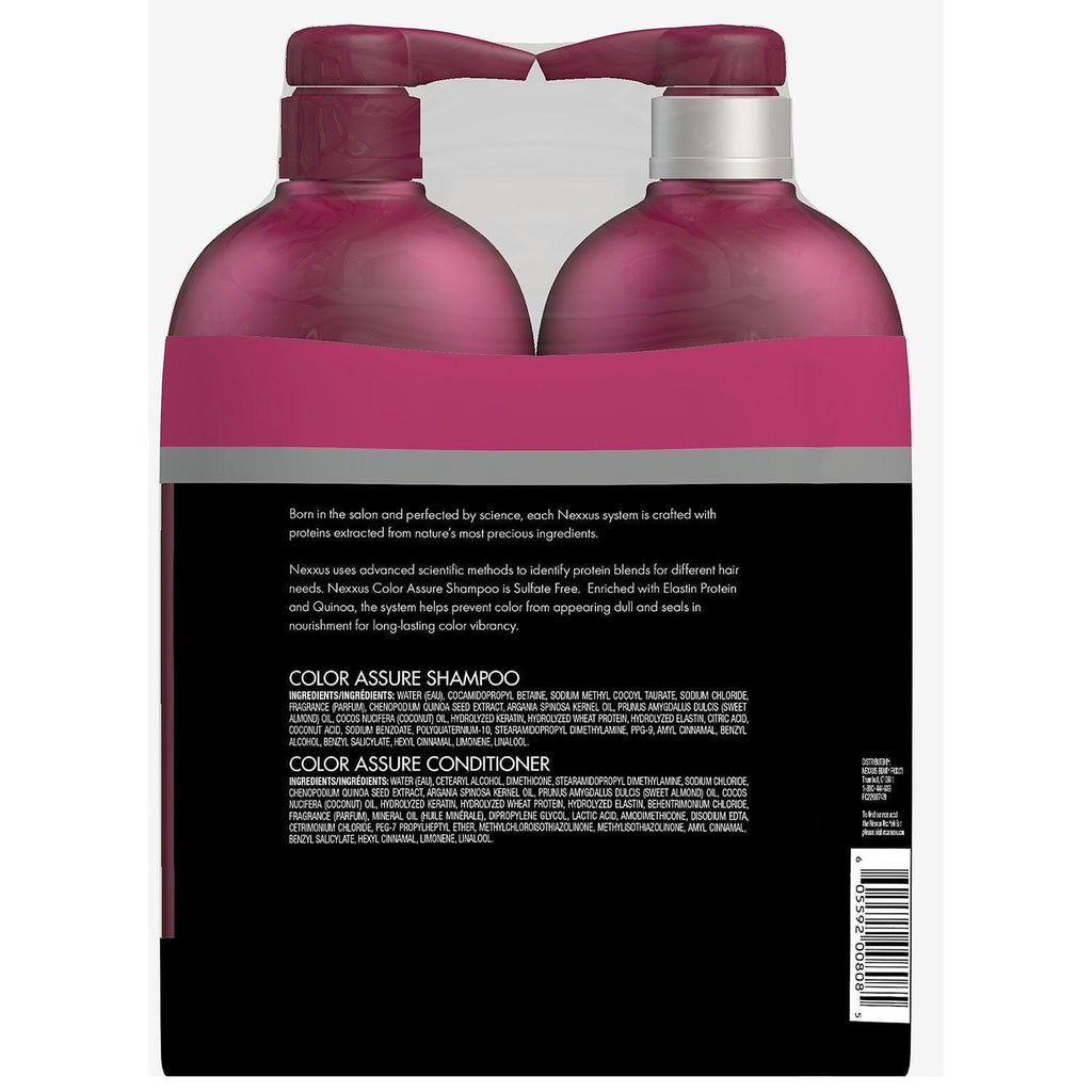 Nexxus Color Assure Shampoo and Conditioner 32Oz 2 Pk *Color Treated Hair