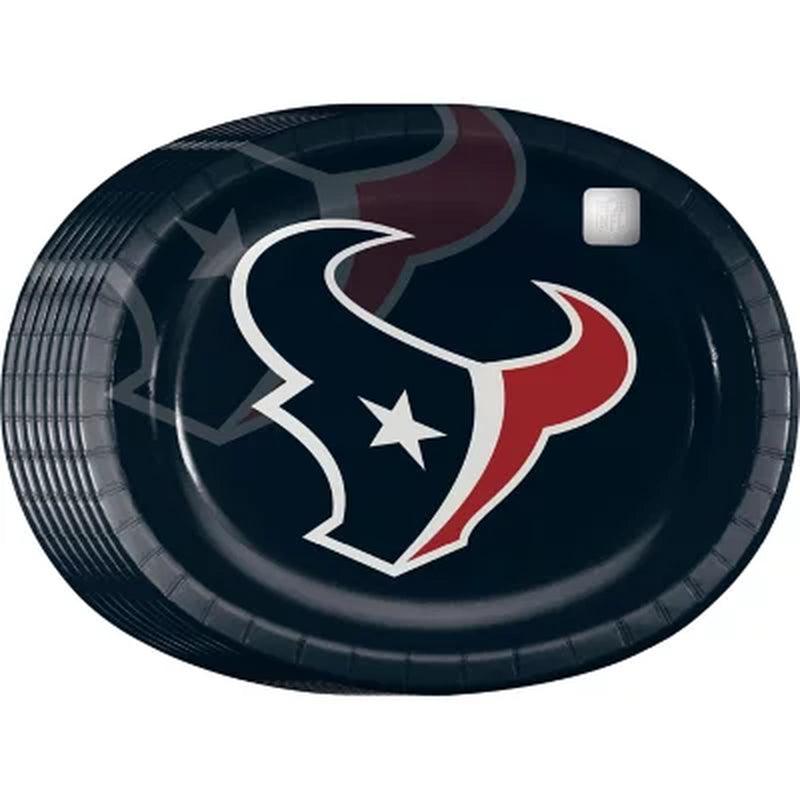 NFL Paper Platter Plates, 10" X 12" (55 Ct.) (Choose Your Team)