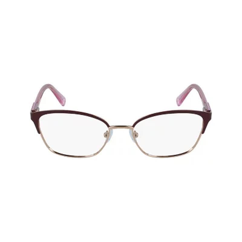 Nine West NW1086SC Eyewear, Gold & Burgundy