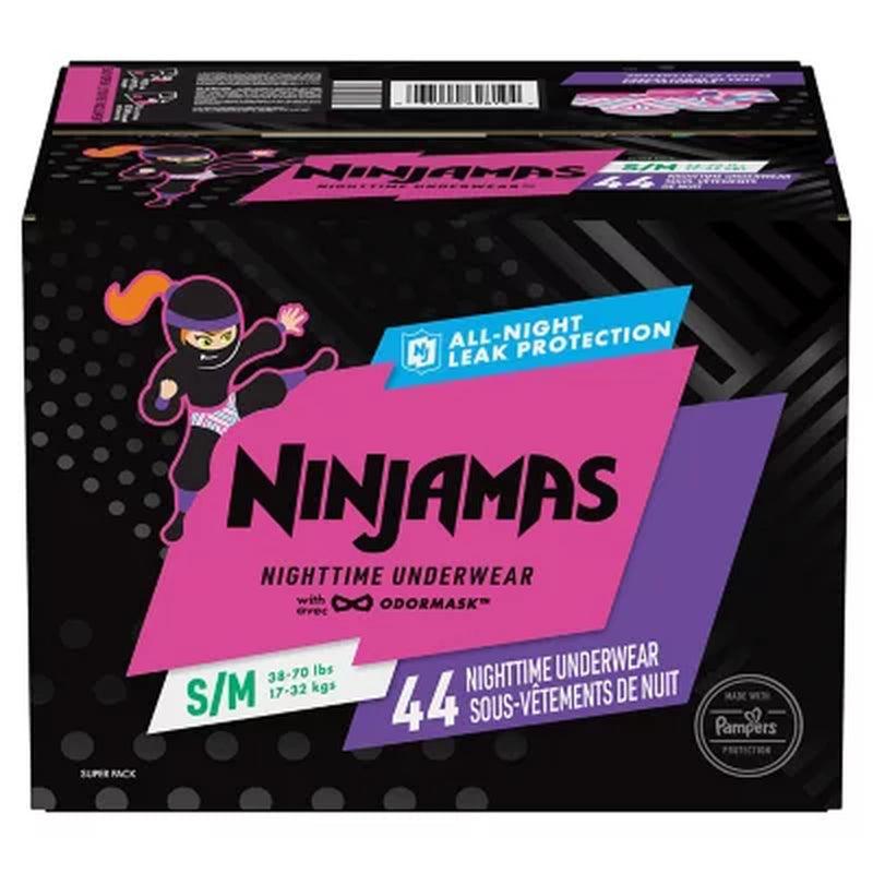 Ninjamas Nighttime Bedwetting Underwear for Girls (Choose Your Size)