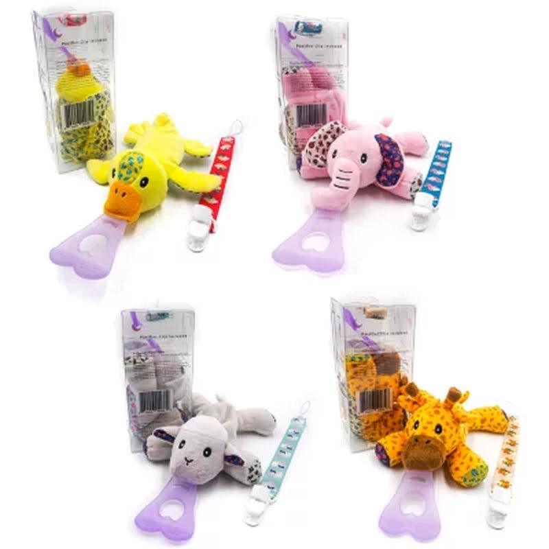 NISSI & JIREH 5-In-1 Detachable Universal Pacifier Holder Teether Bundle