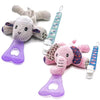 NISSI & JIREH 5-In-1 Detachable Universal Pacifier Holder Teether Bundle