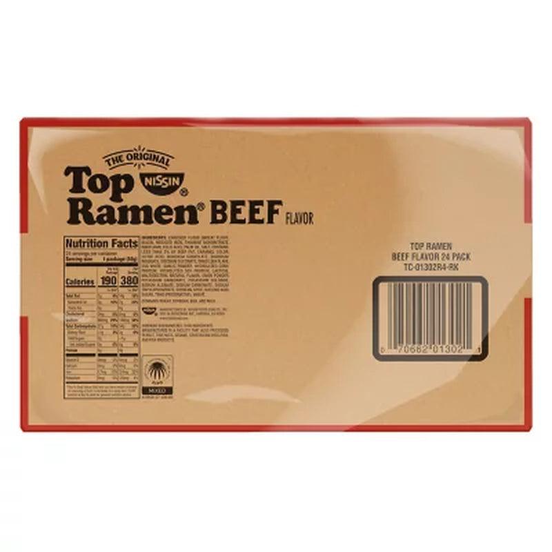 Nissin Beef Top Ramen (24 Pk.)