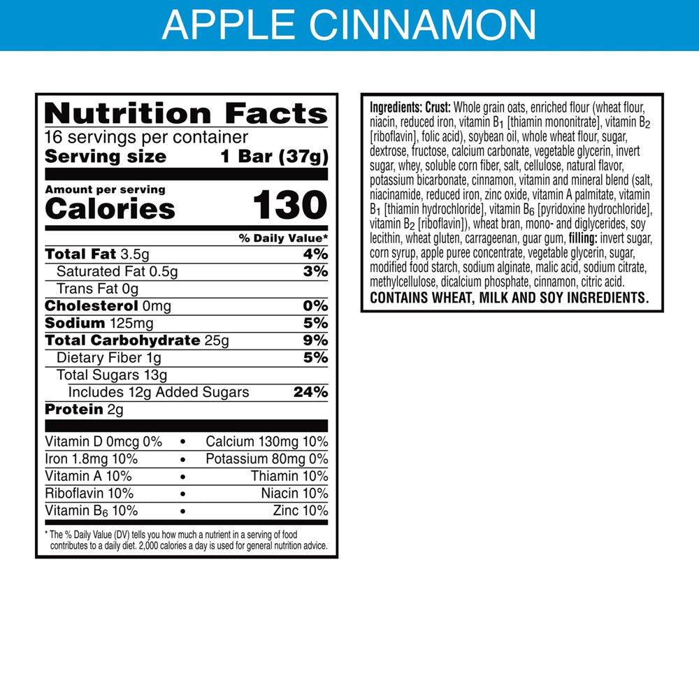 Nutri-Grain Apple Cinnamon Chewy Soft Baked Breakfast Bars, 20.8 Oz, 16 Count