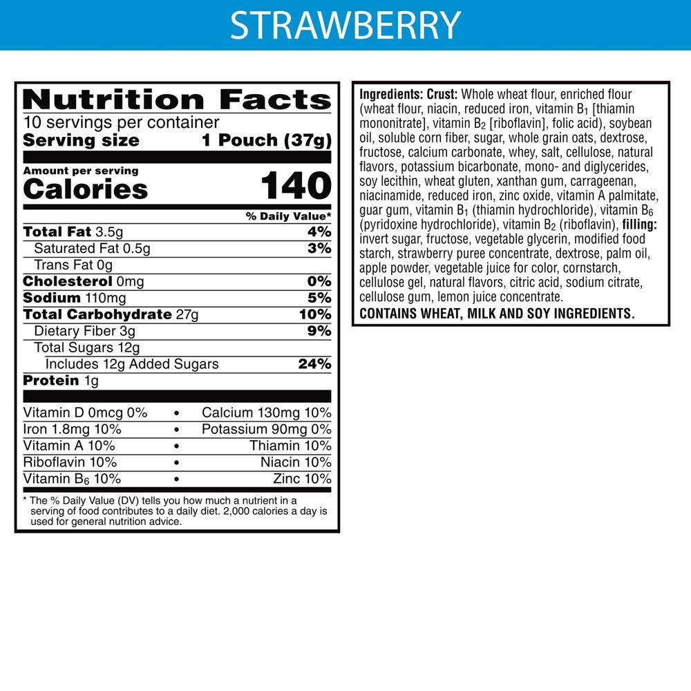 Nutri-Grain Bites Strawberry Chewy Soft Baked Mini Bars, 13 Oz, 10 Count