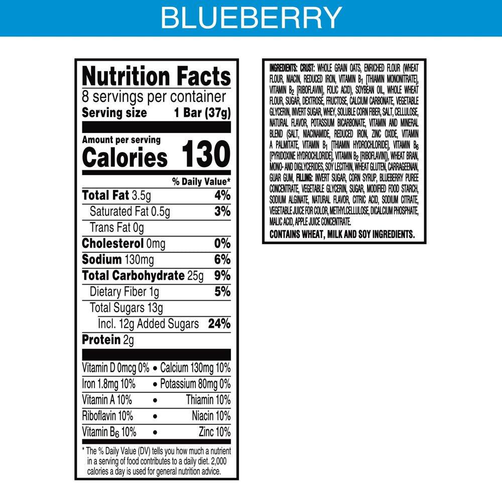 Nutri-Grain Blueberry Chewy Soft Baked Breakfast Bars, 10.4 Oz, 8 Count