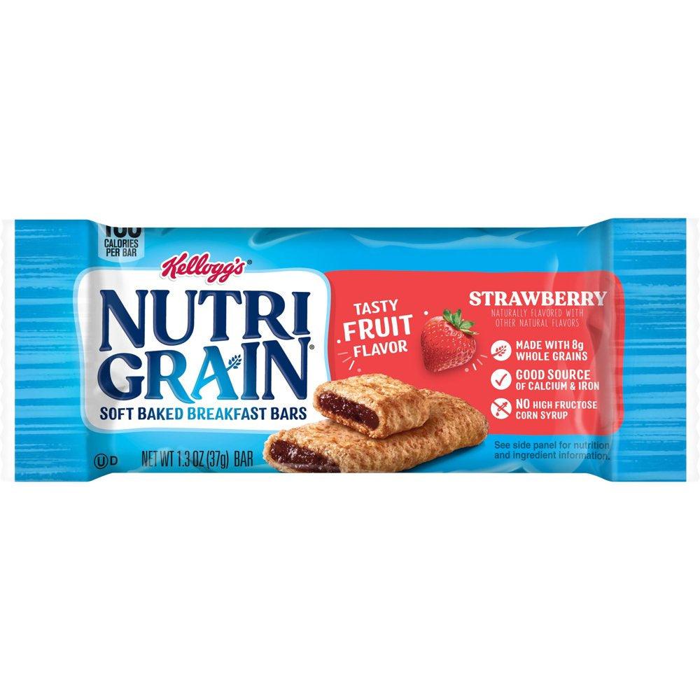 Nutri-Grain Strawberry Chewy Soft Baked Breakfast Bars, 1.3 Oz