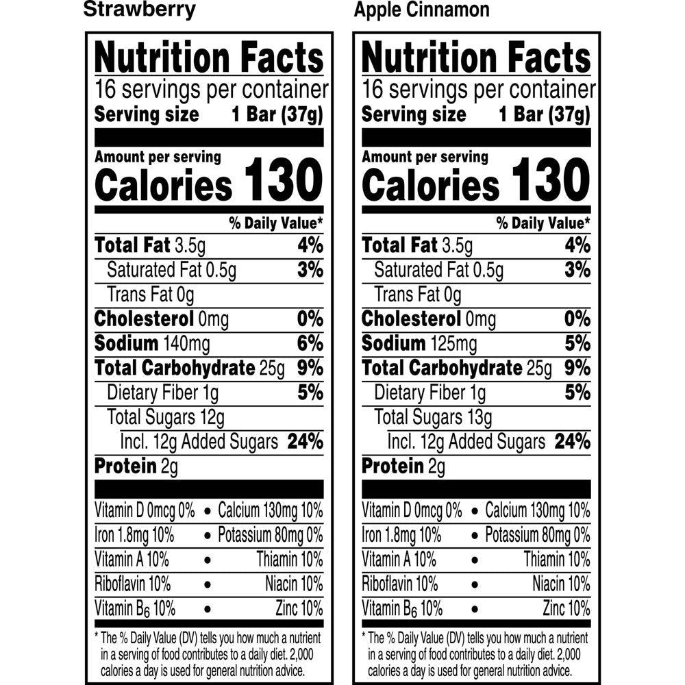 Nutri-Grain Variety Pack Chewy Soft Baked Breakfast Bars, 41.6 Oz, 32 Count