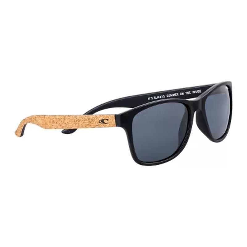 O'Neill Square Polarized Sunglasses, Corkie, Matte Black