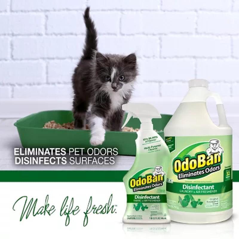 Odoban Disinfectant & Odor Eliminator, Eucalyptus (1 Gal. Concentrate + 32 Oz. Ready-To-Use Spray)