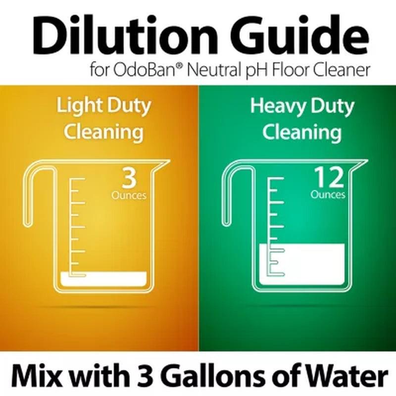 Odoban Neutral Ph Floor Cleaner Concentrate (1 Gal., 4 Pk.)