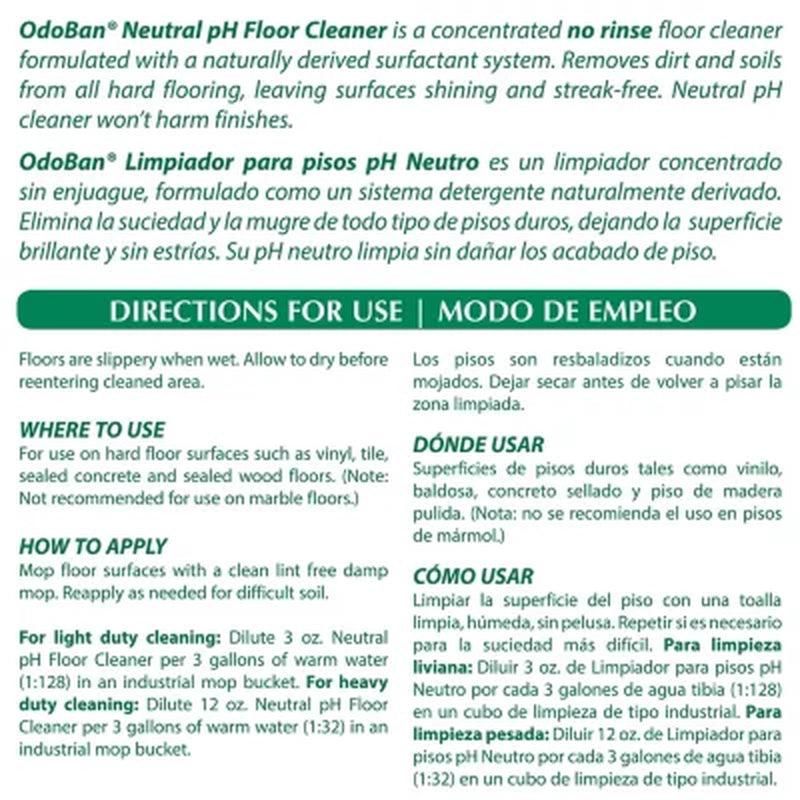 Odoban Neutral Ph Floor Cleaner Concentrate (1 Gal., 4 Pk.)