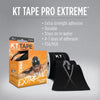 OFFLINE - KT Tape Pro Extreme Synthetic Precut Kinesiology Tape Black (20Ct.)