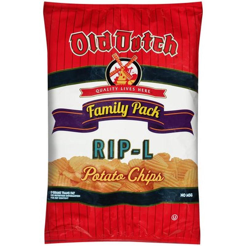 Old Dutch RIP-L Potato Chips Family Pack, 10 Oz.