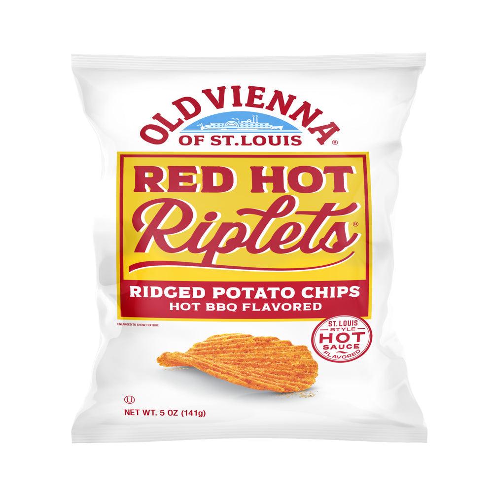 Old Vienna Riplets Red Hot Potato Chip, 5 Oz.