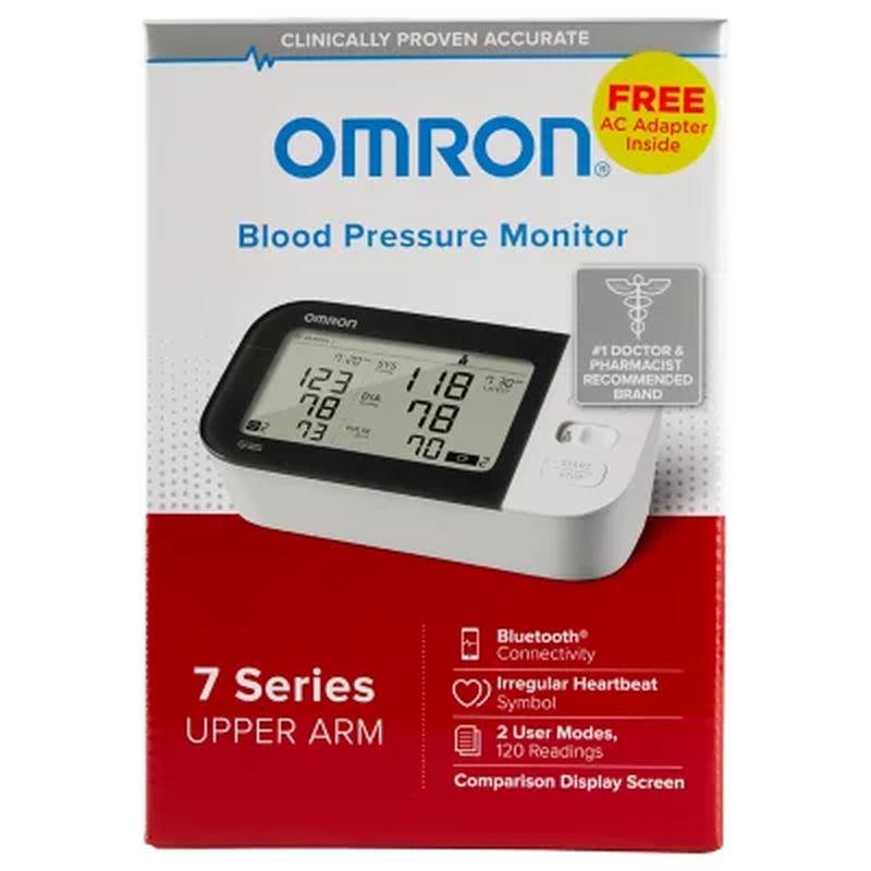 OMRON 7 Series Upper Arm Bluetooth Blood Pressure Monitor with AC Adapter