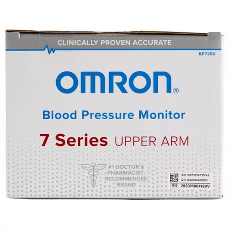 OMRON 7 Series Upper Arm Bluetooth Blood Pressure Monitor with AC Adapter