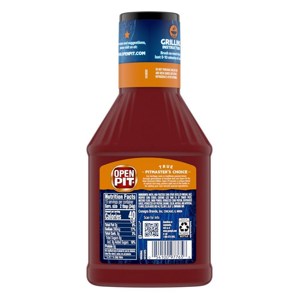 Open Pit Original Authentic Barbecue Sauce, 18 Oz