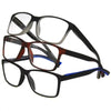 OPTIQUE Trifecta Square Reading Glasses (3 Pack)