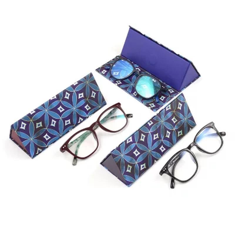 OPTIQUE Trifecta Square Reading Glasses (3 Pack)