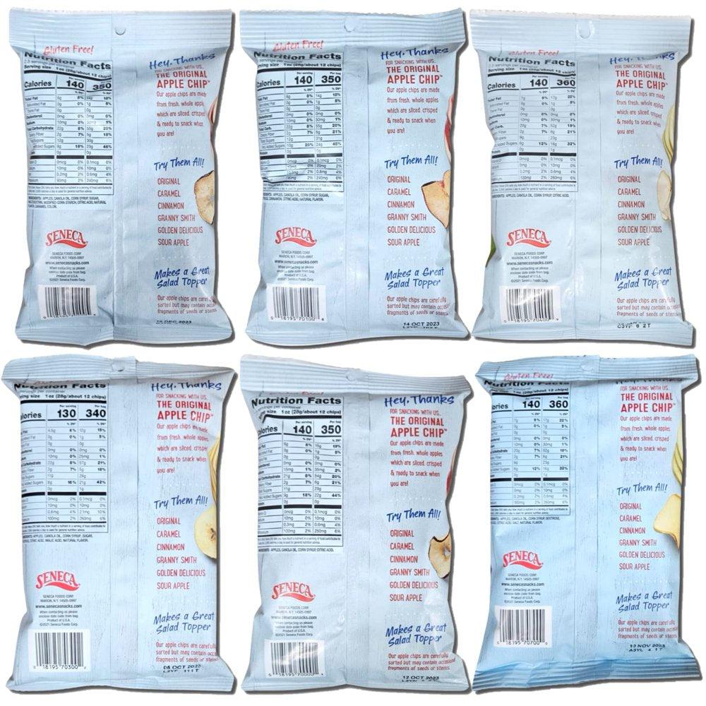 | Apple Chip Variety Pack | 6 Unique Flavors | 2.5 Ounce Bags | Pack of 6