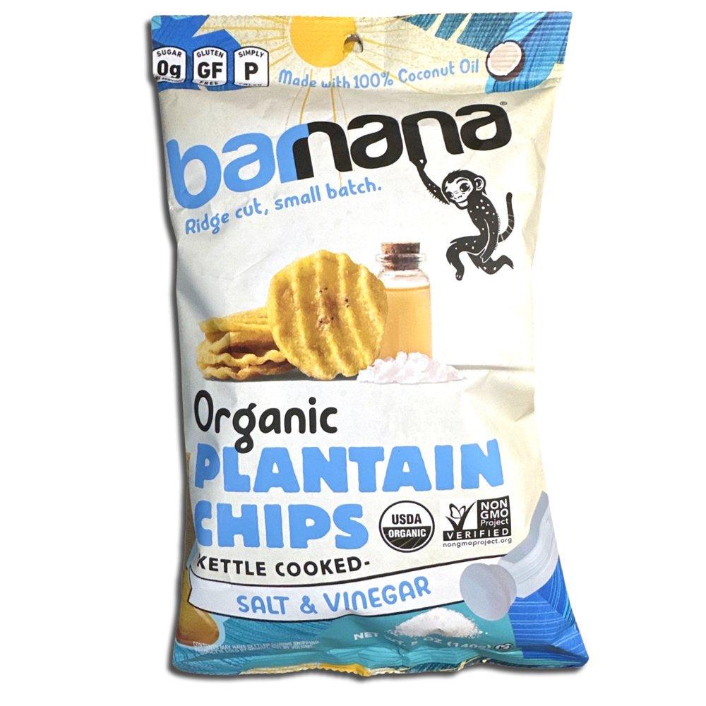 | Organic Plantain Chips Variety Pack by Barnana | Lime, Salt & Vinegar, Pink Sea Salt, Spicy Mango | 5 Oz | Value Pack of 4