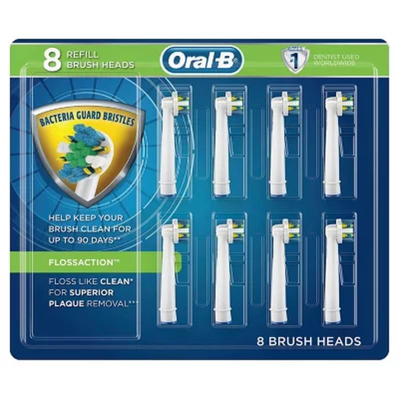 Oral-B Replacement Brush Heads, Floss Action (8 Ct.)