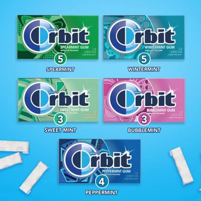 Orbit Mint Sugar Free Chewing Gum Variety Pack, (14 Ct., 20 Pk.)