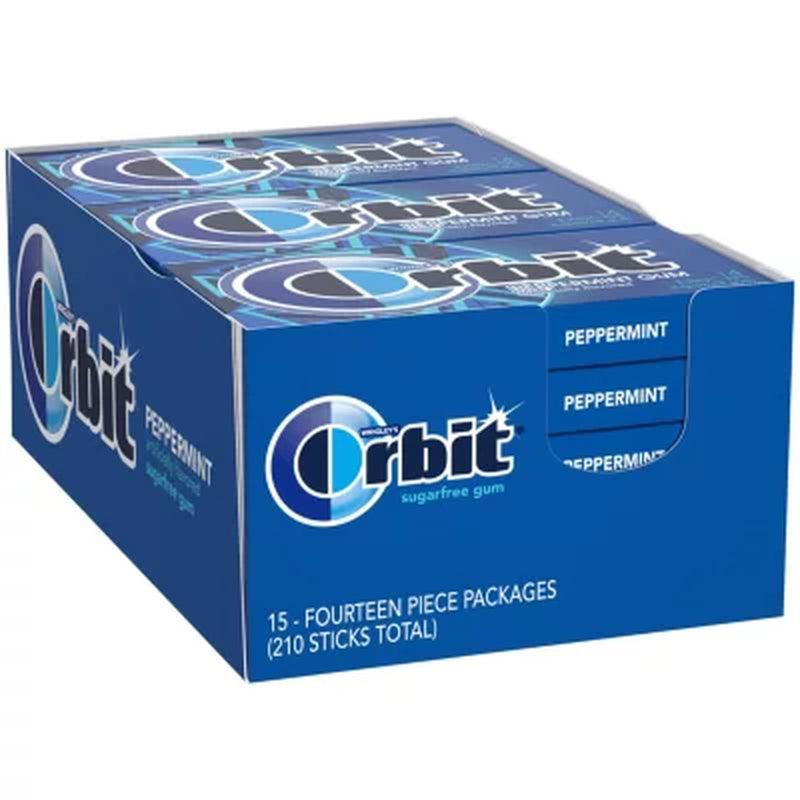 Orbit Peppermint Sugar-Free Gum (14 Ct., 15 Pks.)