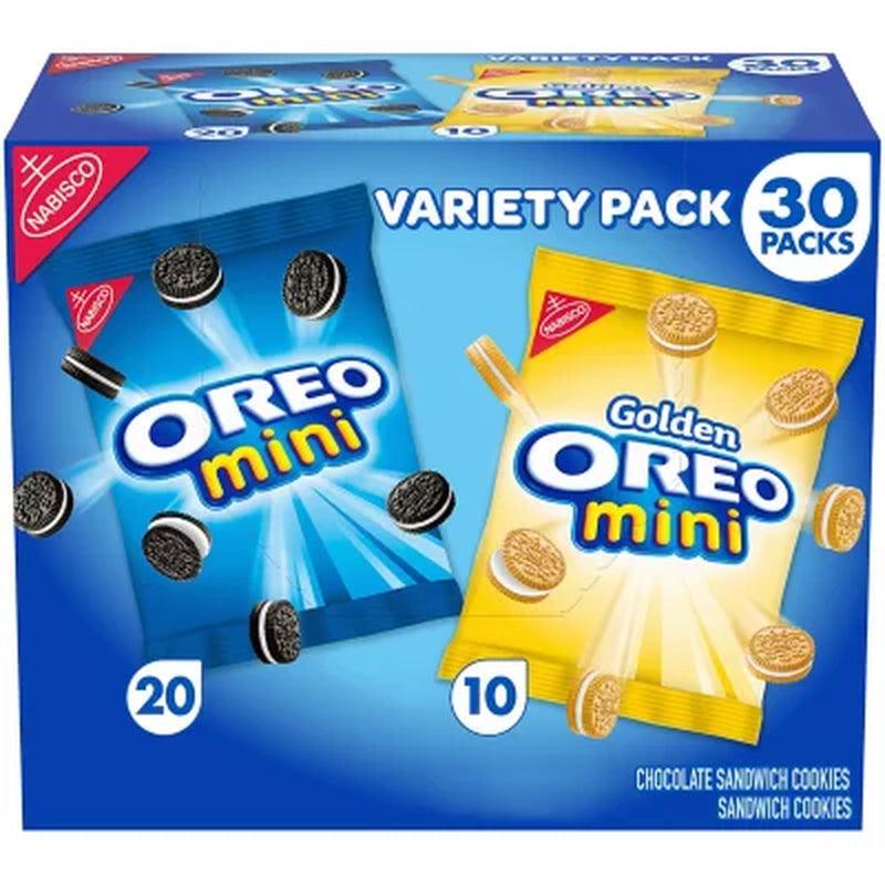 OREO Mini Mix Sandwich Cookies Variety Pack, Snack Packs (30 Pk.)