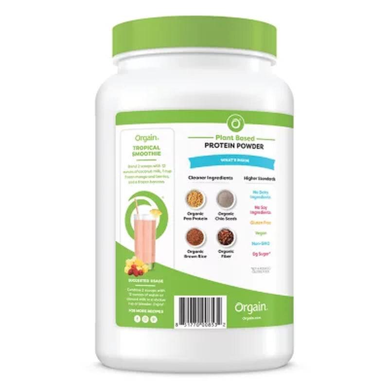 Orgain Organic Protein Plant Based Powder, Choose Your Flavor (2.74 Lbs.)