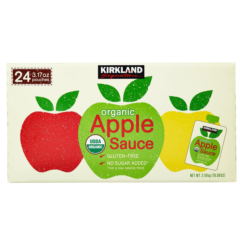 , Organic Applesauce, 3.17 Oz, 24-Count