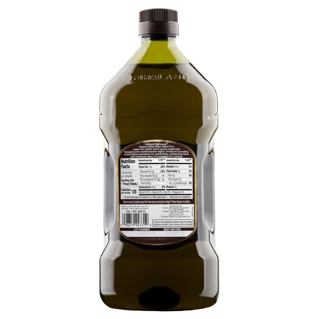 Organic Extra Virgin Olive Oil, 2 L