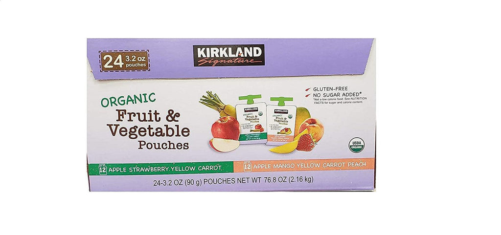 Organic Fruit & Vegetable Pouches (24/3.2 Oz Net Wt 76.8 Oz),