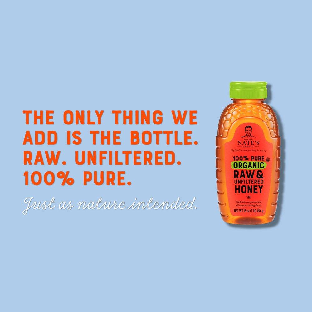 Organic Honey: 100% Pure, Raw and Unfiltered Honey - 16 Fl Oz