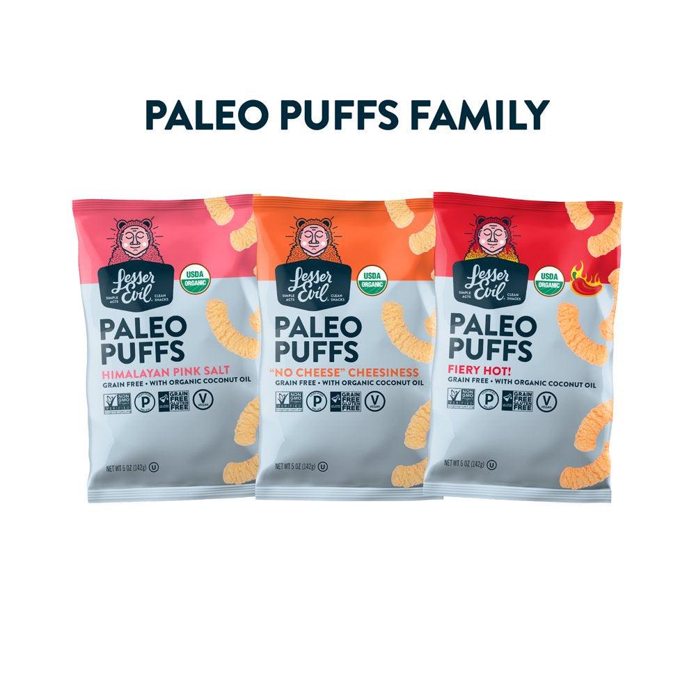 Organic Paleo Puffs, Fiery Hot, 5 Oz