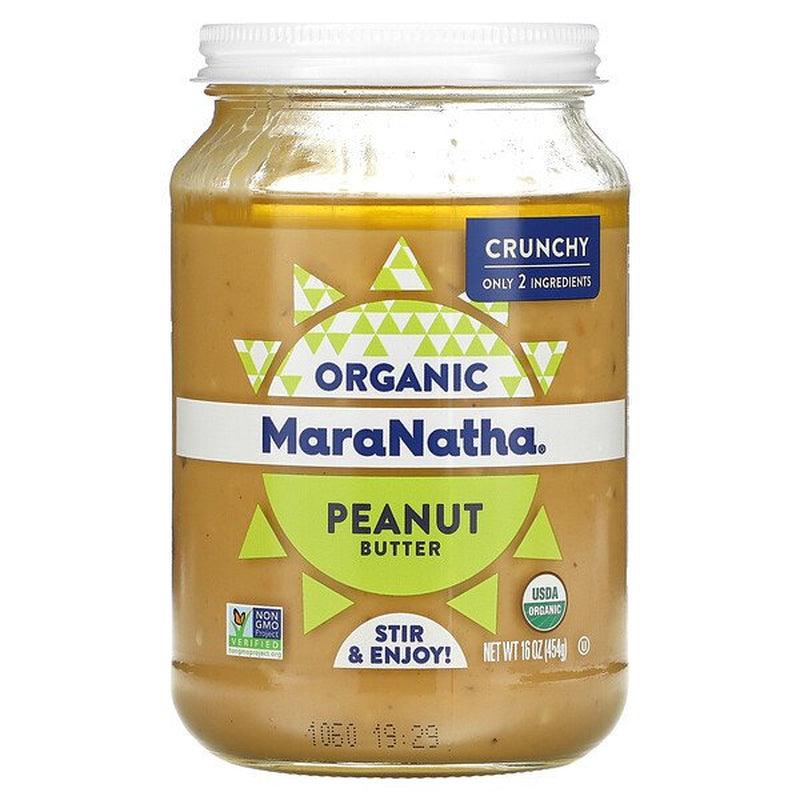 , Organic Peanut Butter, Crunchy, 16 Oz