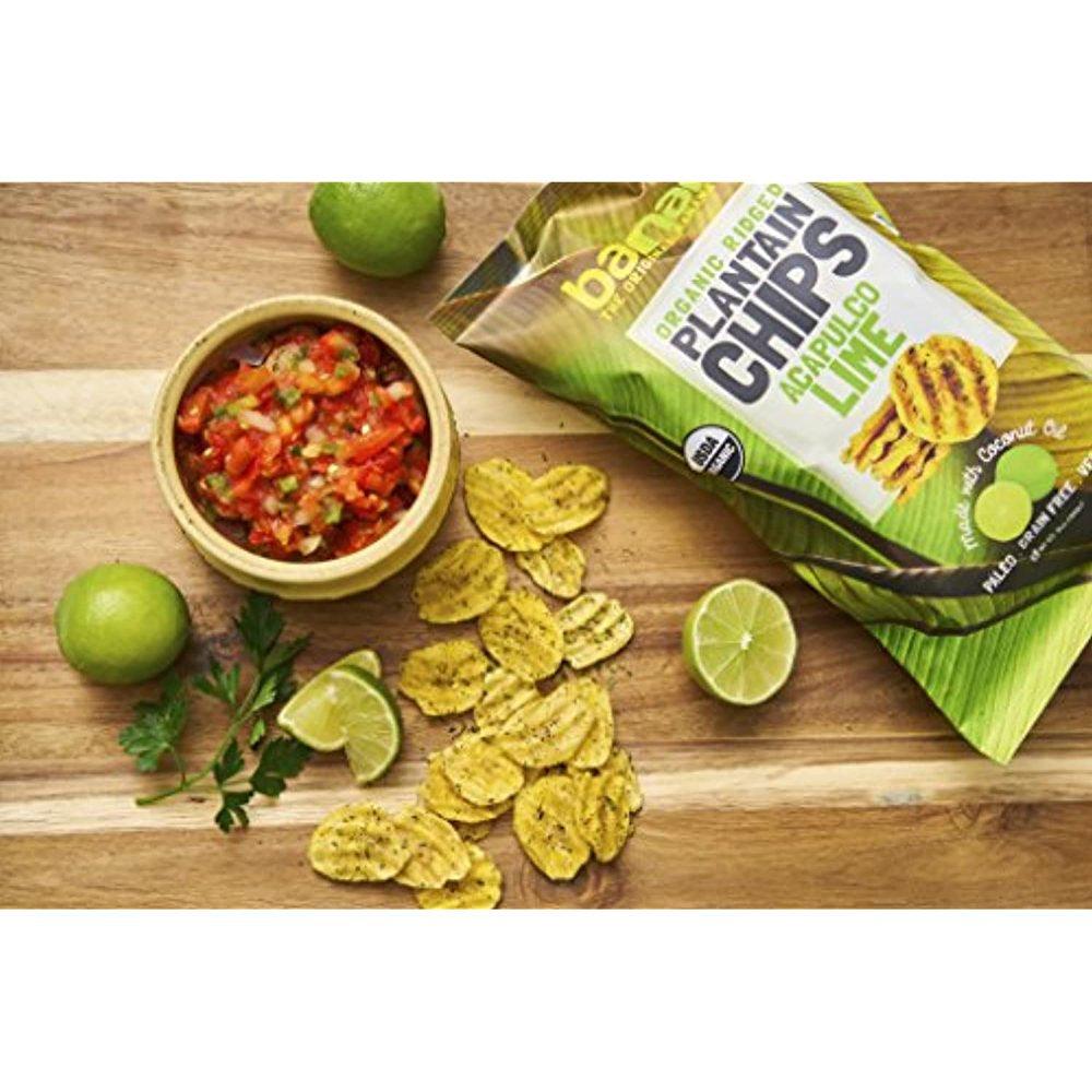 Organic Plantain Chips - Variety Pack - 5 Ounce, 4 Pack Plantains -  Salty, Crunchy, Thick Sliced Snack - Best Chip for Your Everyday Life - Cooked in Premium Coconut Oil