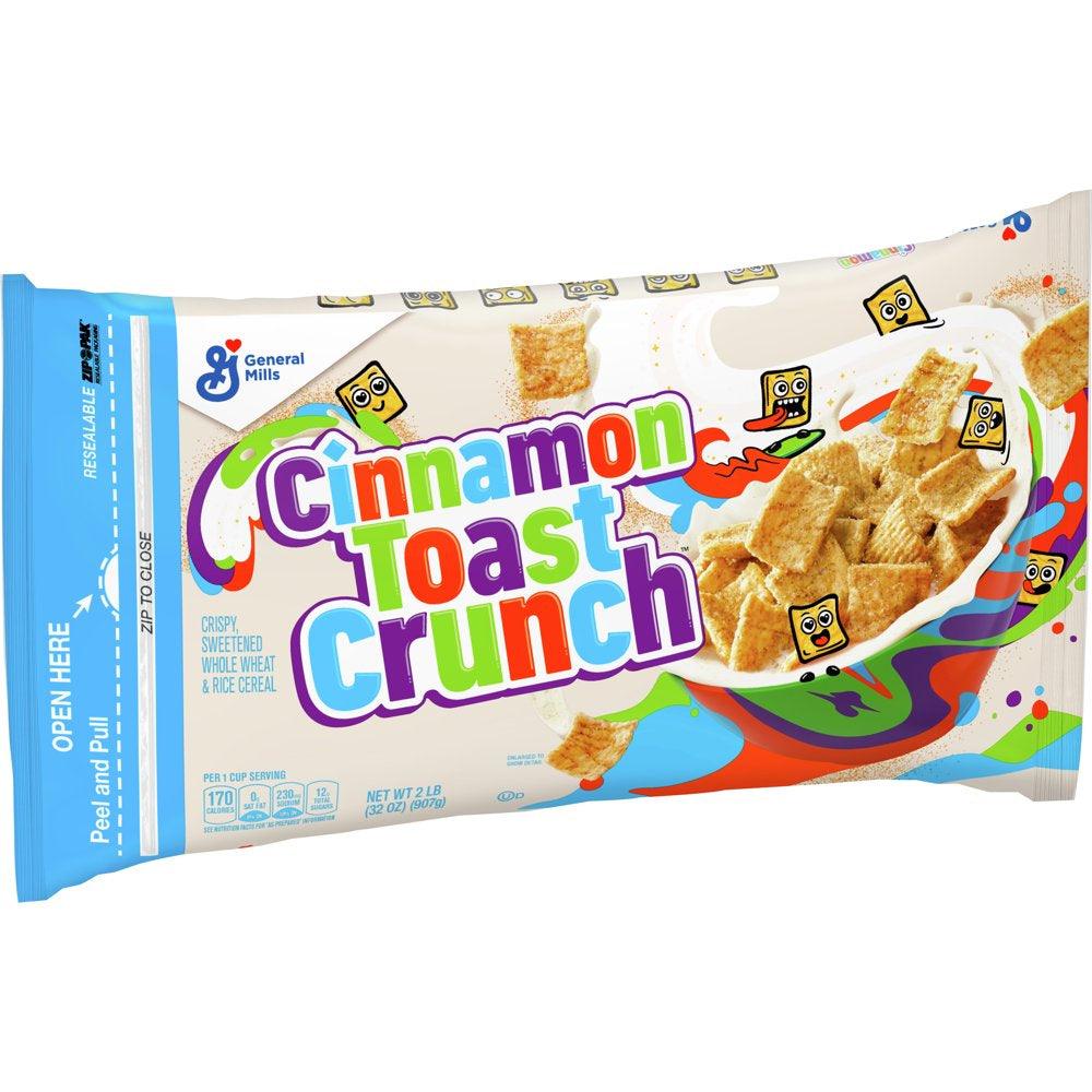 Original Cinnamon Toast Crunch Breakfast Cereal, 32 OZ Cereal Bag