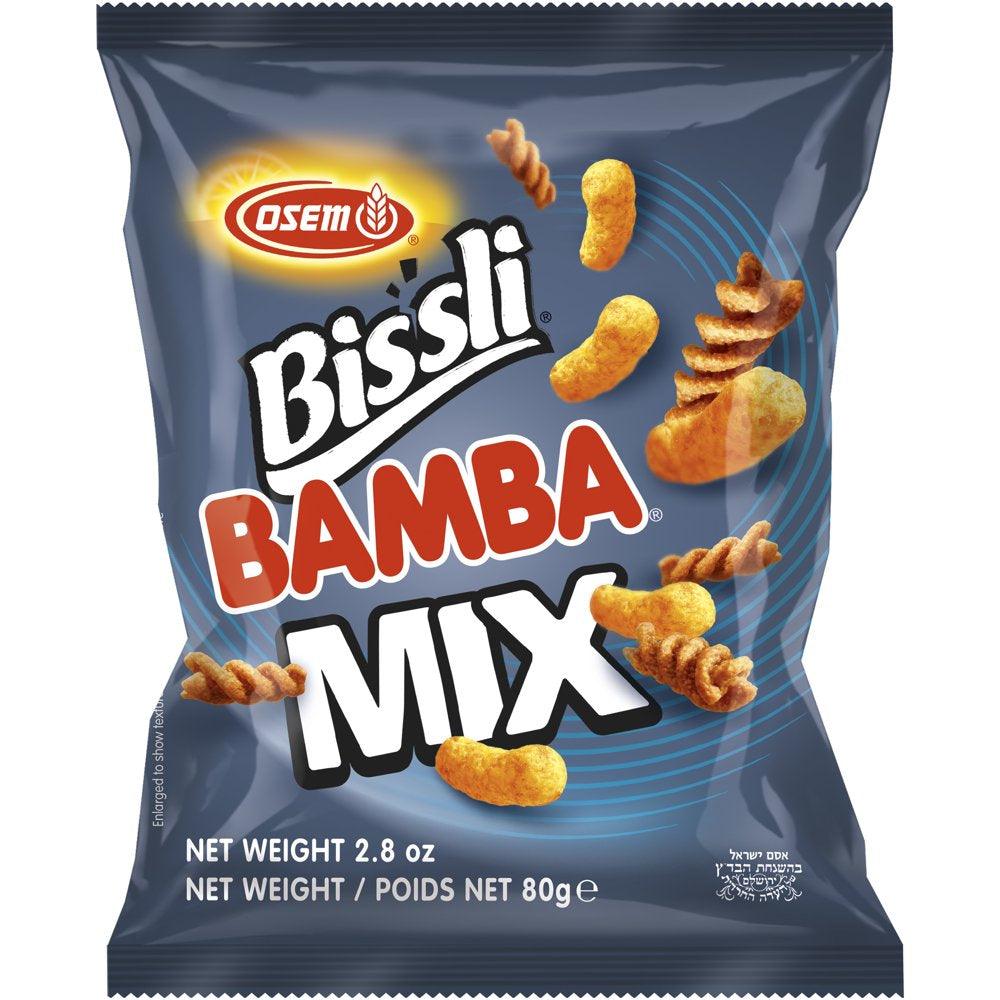 Osem Bamba Peanut Butter Bissli BBQ MIX and Bissli BBQ MIX 2.8Oz Bag (6 Pack)