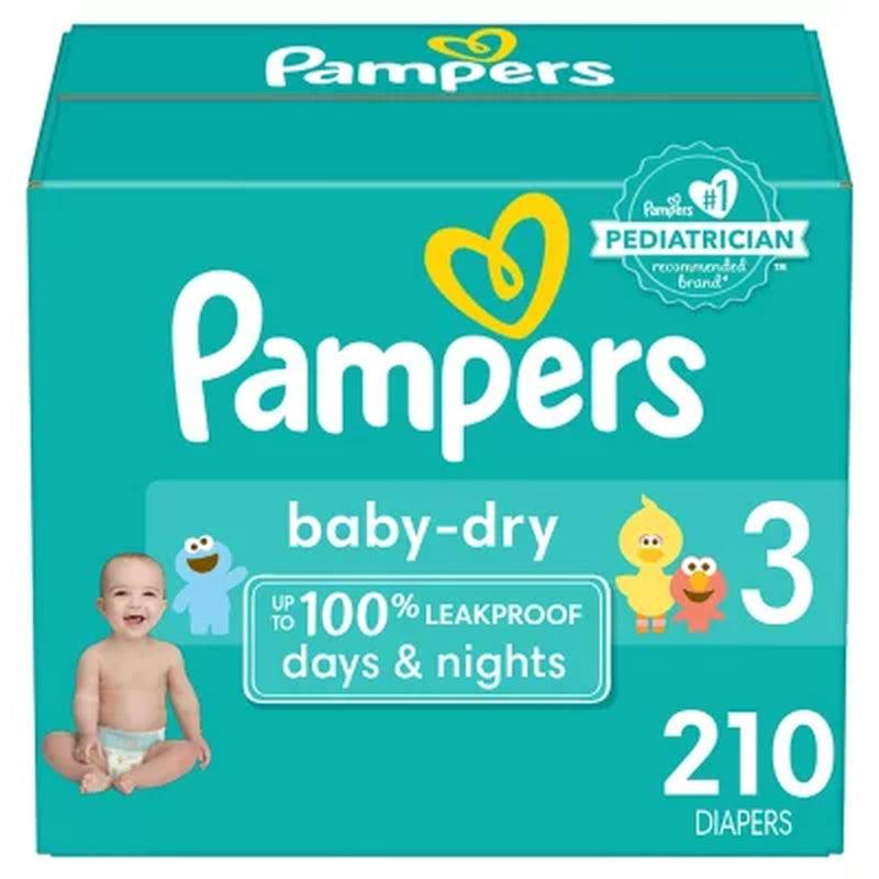 Pampers Baby Dry One-Month Supply Diapers (Choose Your Size)