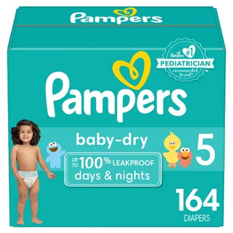 Pampers Baby Dry One-Month Supply Diapers (Choose Your Size)