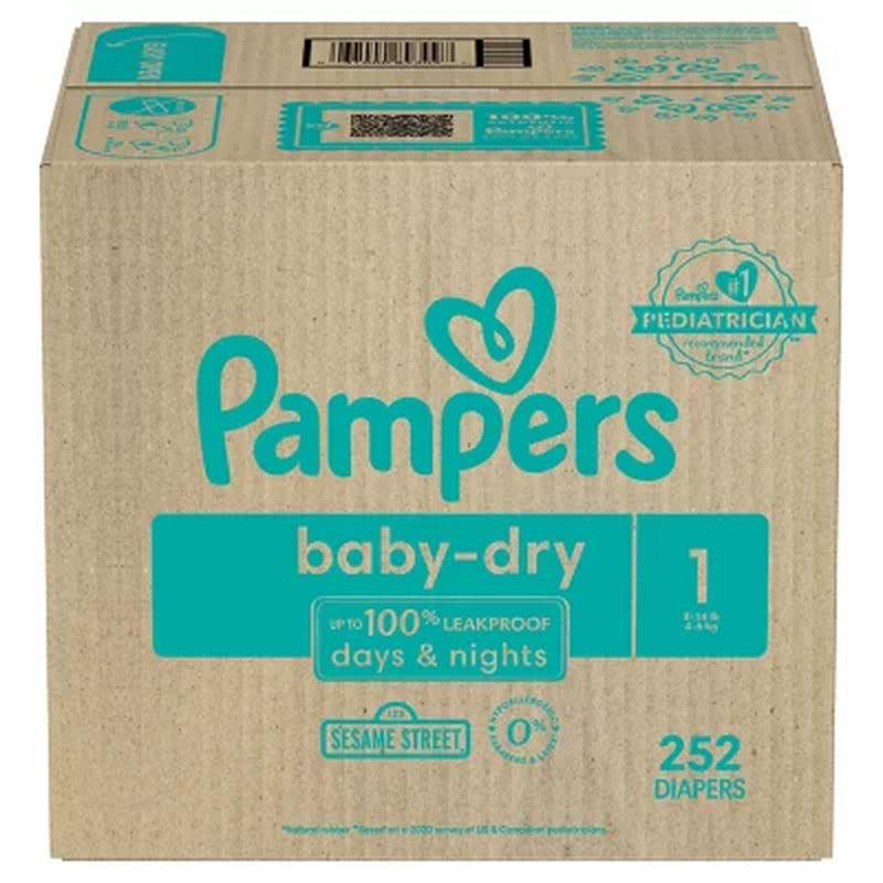 Pampers Baby Dry One-Month Supply Diapers (Choose Your Size)