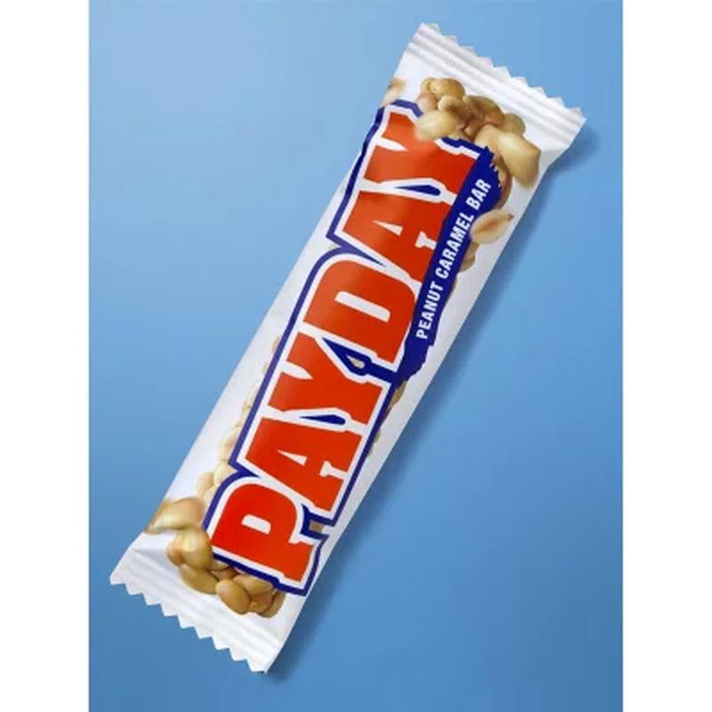 PAYDAY Peanut Caramel Movie Snack, Bulk, Individually Wrapped Candy Bars (1.85 Oz., 24 Ct.)