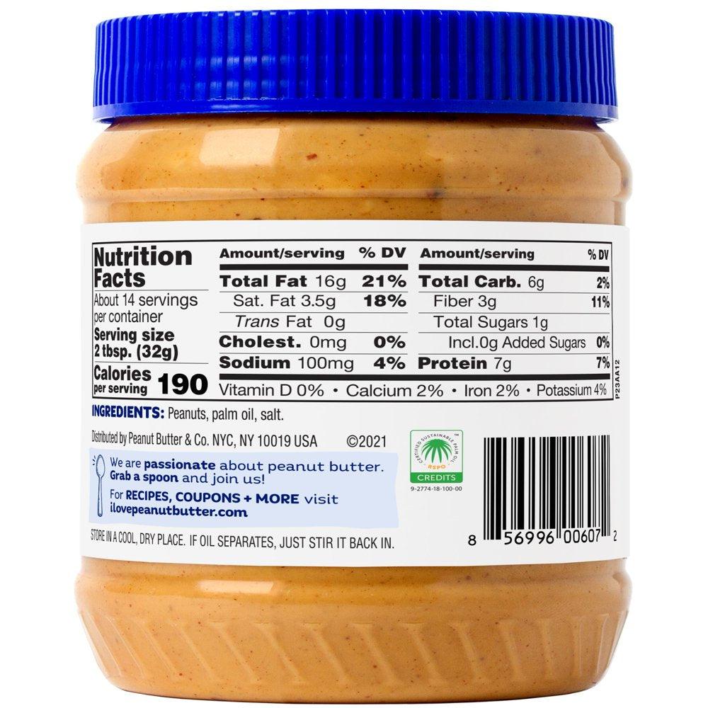 Peanut Butter & Co, Simply Crunchy Peanut Butter Spread, 16 Oz, 6 Pack