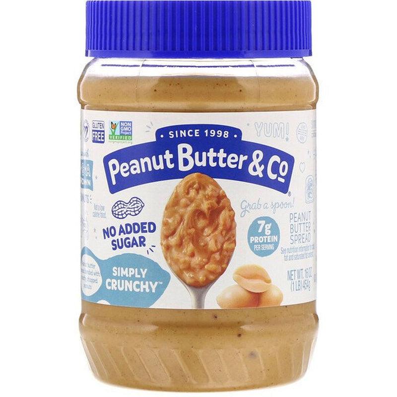 , Peanut Butter Spread, Simply Crunchy, 16 Oz Pack of 2