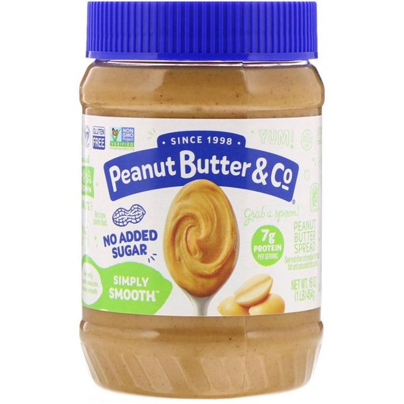 , Peanut Butter Spread, Simply Smooth, 16 Oz | Pack of 6