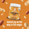 Peanut Butter Spread - Sweetened with Monk Fruit Sweetener, Keto Diet Friendly, Vegan, 2 Net Carbs, Non GMO, Sandwiches, Toast, Smoothies, Cereal, Oatmeal, and More - 10 Oz