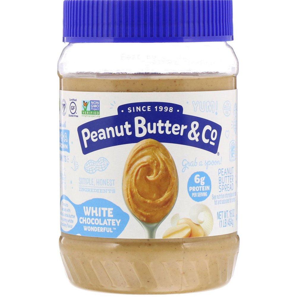 , Peanut Butter Spread, White Chocolate Wonderful, 16 Oz Pack of 2